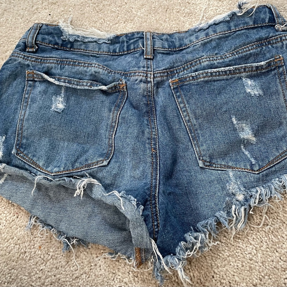 Women’s short shorts distressed